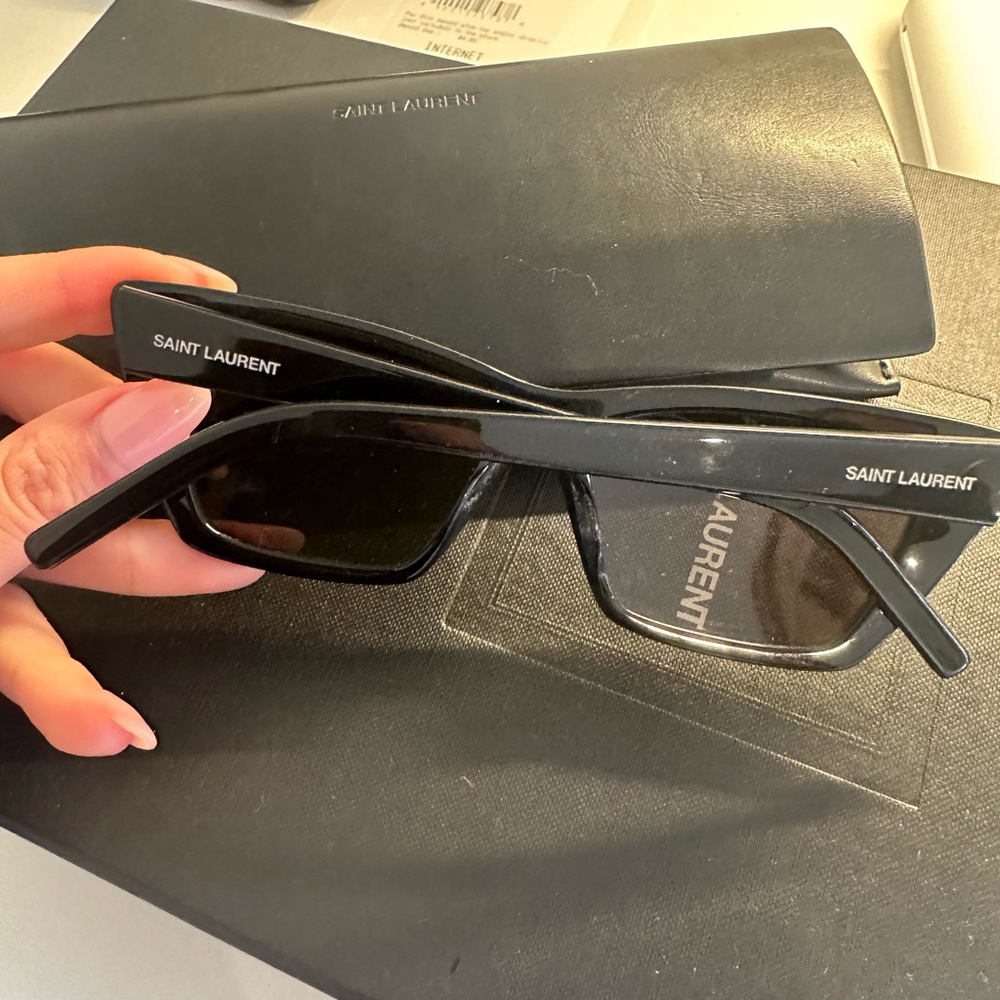 Cat-Eye Acetate Sunglasses, SAINT LAURENT - Picture 5 of 5